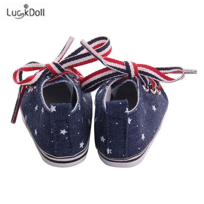 LUCKDOLL вафельная пятиугольная обувная игрушка ShoesFit 18 дюймов американская 43 см детская кукла одежда аксессуары, игрушки для девочек, поколение, день рождения Gif