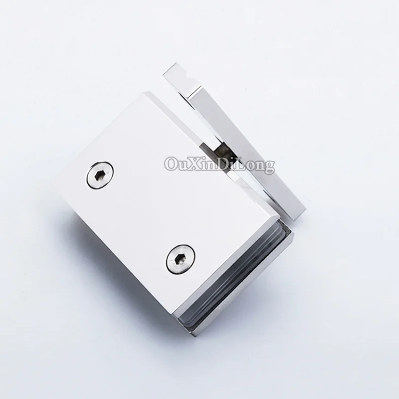 Роскошные 2 шт из нержавеющей стали безрамные душевые стеклянные дверные петли 360