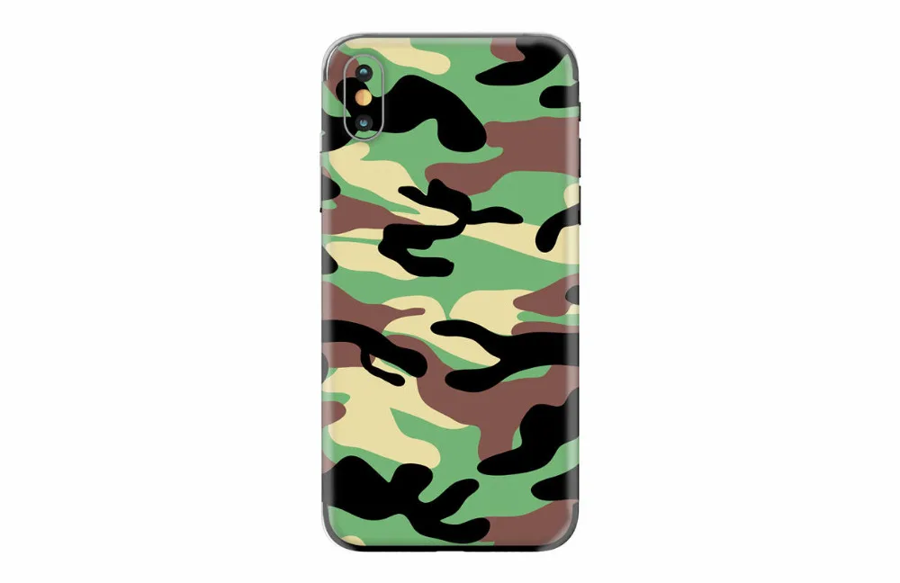 Крутая камуфляжная поверхность для iphone X XS XR XS MAX задняя пленка Тонкая Защитная крышка наклейки Цветная Клейкая задняя декоративная пленка
