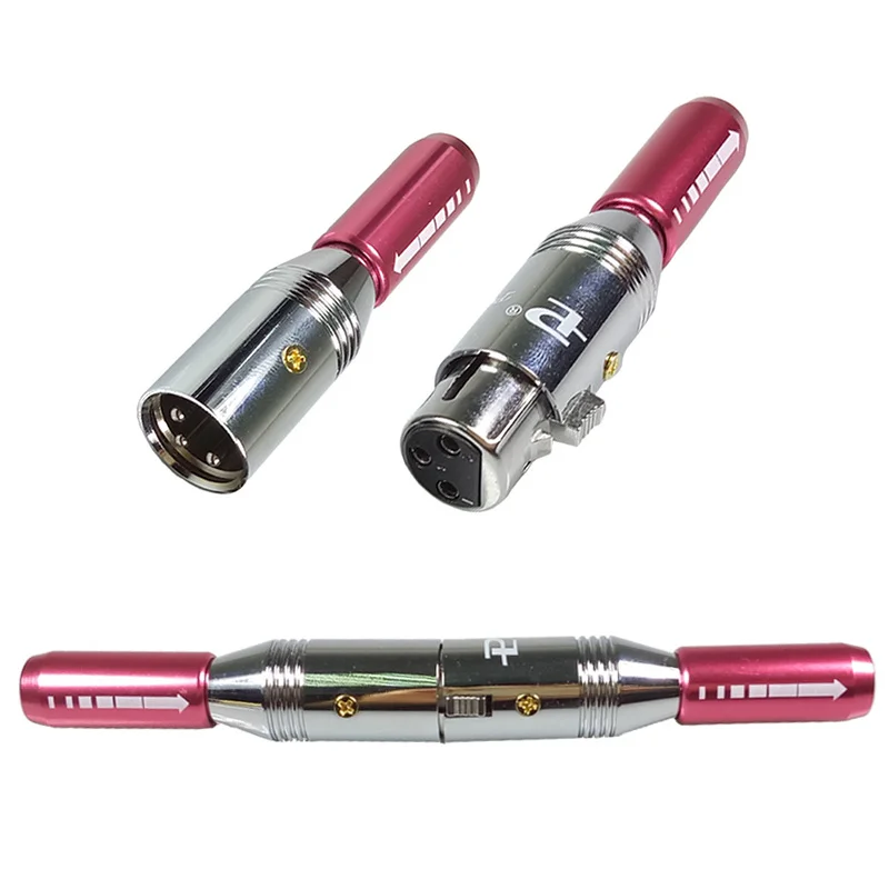 1 компл. розовый черный 3 Pin XLR штекер + Женский Джек в набор разъем Jack Разъем