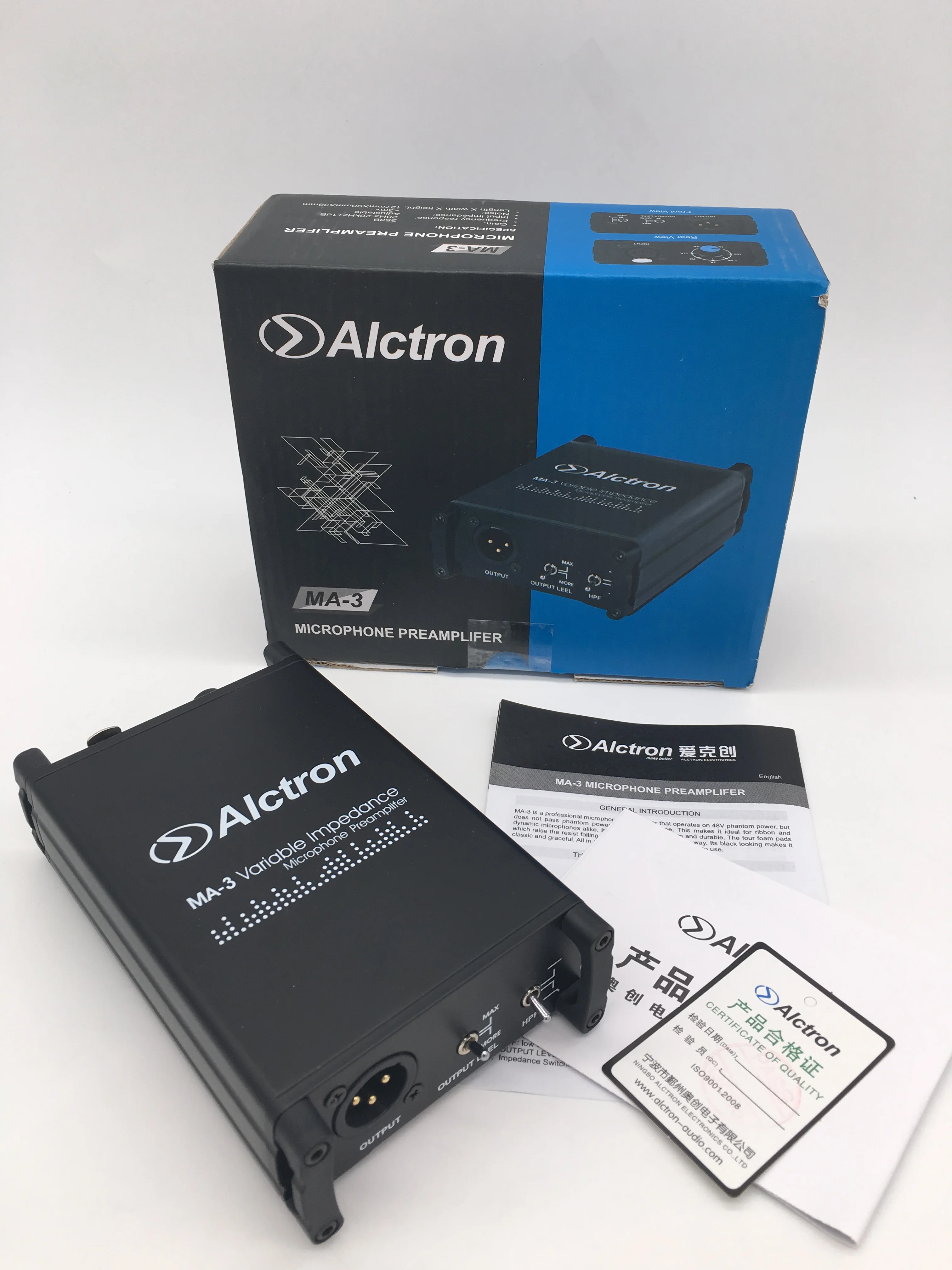Alctron MA-3 динамический и пассивный ленточный микрофон предусилитель мини