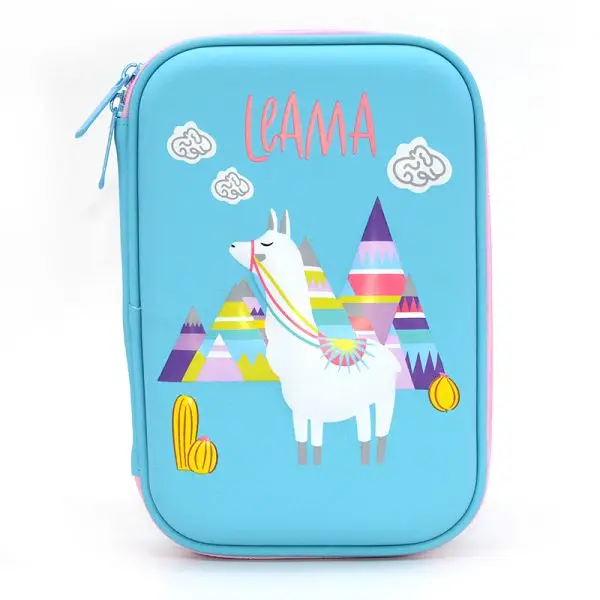 Alpaca blue Чехол для карандашей Estuche Escolar Estojo Escola школьные принадлежности Trousse Scolaire Stylo единорог коробка чехол для карандашей Utiles Escolares милый - Цвет: Alpaca blue