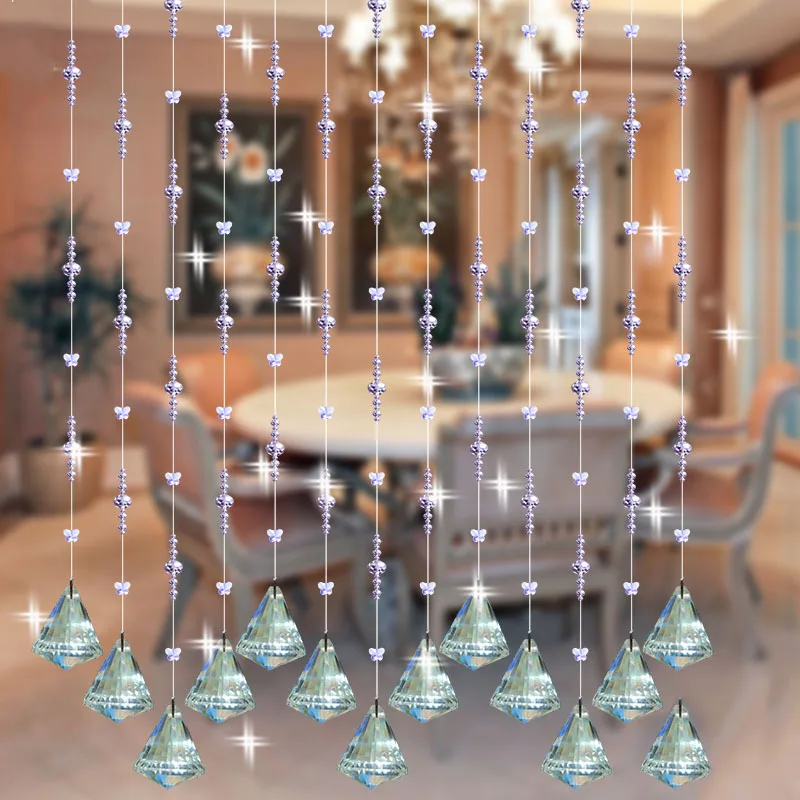 Вечерние шторы из хрустального стекла 20 метров|window hanging decorations|hanging screen door curtainhome