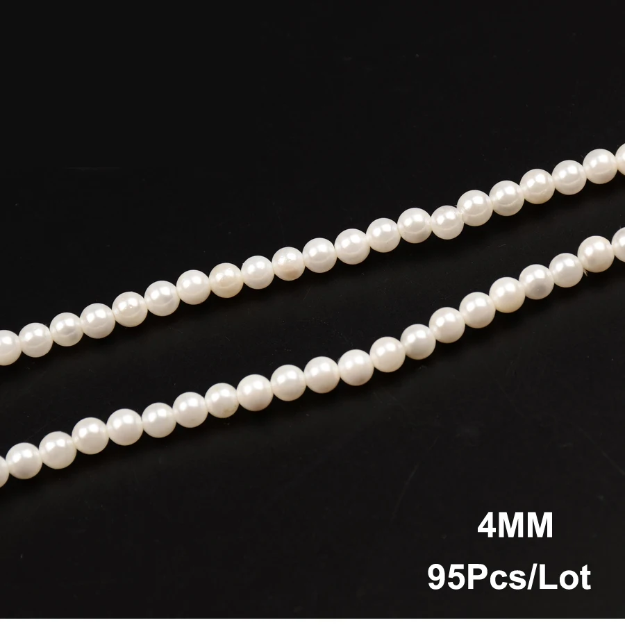 Wholesale White Shell Pearls Beads 4 6 8 10 12mm Round Loose Charms Spacer For Jewelry Making 15&quot/38cm DIY Bracelet Gifts | Украшения и
