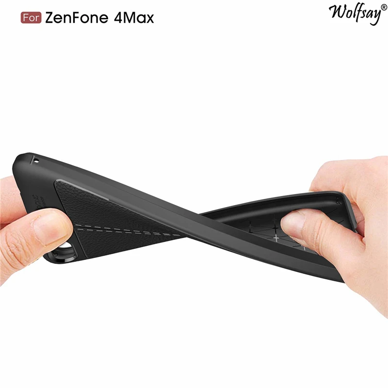 Чехол Wolfsay для Asus Zenfone 4 Max ZC554KL мягкий чехол из кожи и ТПУ | Мобильные телефоны