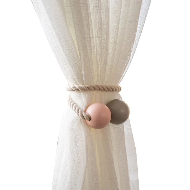 Новый деревянный шариковый магнитный держатель для штор tieback Зажим Пряжка