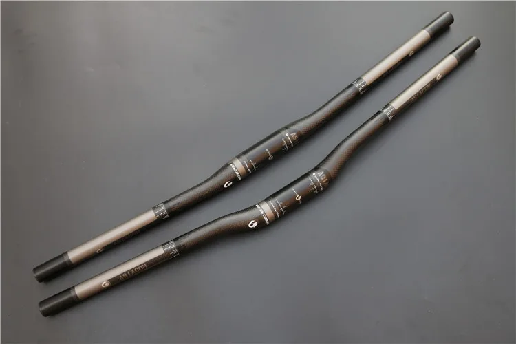 Фирменный велосипедный руль ASIACOM 3K из углеродного волокна плоский/подъемный для