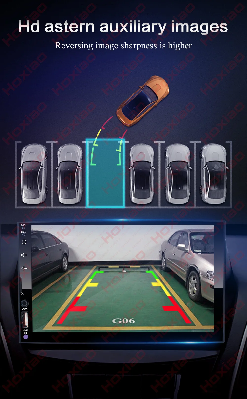 2 din Автомобильный Радио плеер с сенсорным экраном Зеркало Ссылка Android Авто Carplay MP5 SD/FM/USB/AUX/Bluetooth " HD 2DIN Аудио Автомобиля