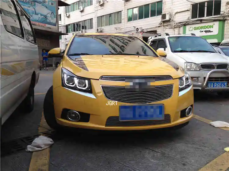 Автомобильный стиль светодиодный фары для Chevrolet Cruze 2010- для Cruze Головной фонарь светодиодный DRL Объектив двойной луч H7 HID Xenon bi xenon объектив
