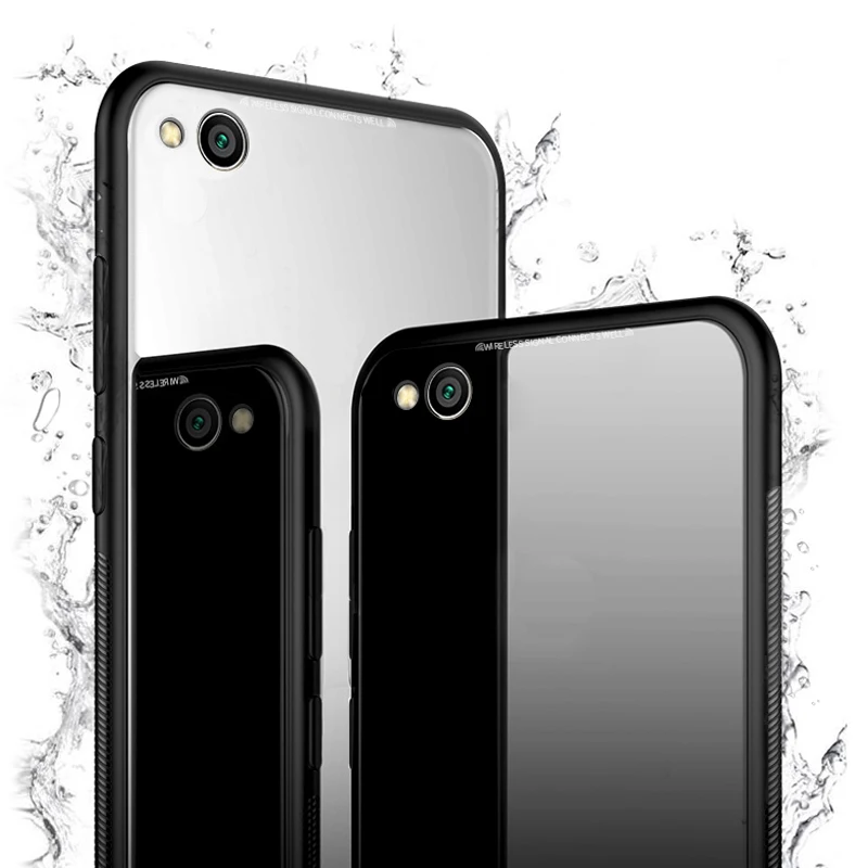 YUETUO ТПУ закаленное стекло для задней крышки телефона etui coque cover case for xiaomi redmi 4a 4 a