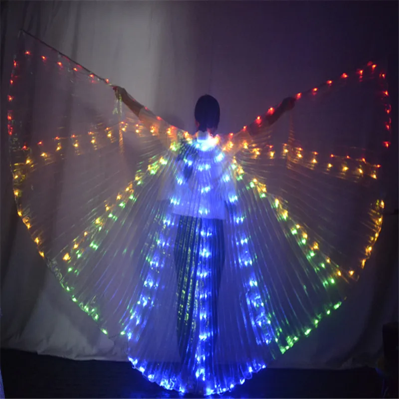 P23 Rave Wear светящиеся светодиодные крылья праздничные костюмы светящаяся накидка