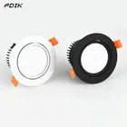 Регулируемые нишевые с антибликовым покрытием светодиодный локальный светильник 5 Вт 7 Вт 9 Вт 12 Вт COB светодиодный точечные потолочные светильники AC85-265V светодиодный Потолочные светильники Освещение в помещении