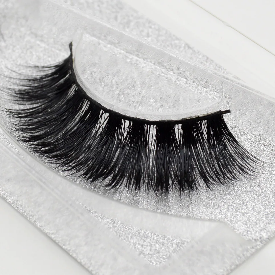 Visofree 3D Real Mink lashes Invisible band Hand Made Full Strip Thick winged transparent ciliosos A14 | Красота и здоровье