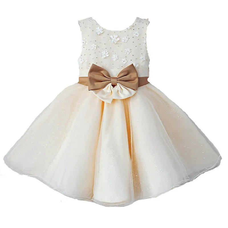 

Clearance! Flower Girls Dresses Kids Wedding and Bridesmaid Dresses With Bow and Flower Formal Kids Dress Ball Gown