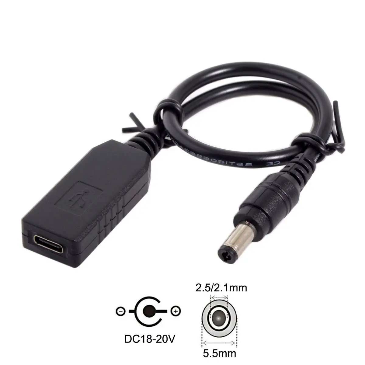 

USB 3,1 type C USB-C-DC 20 5,5 2,5 2,1 PD