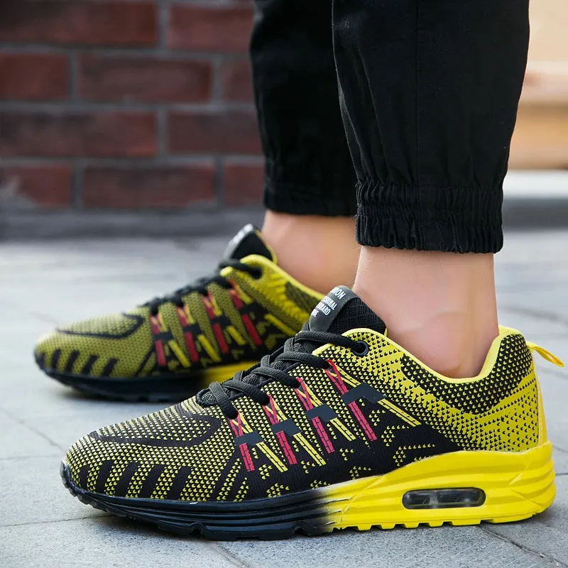 KIEEUN 2018 air flyknit max мужская спортивная обувь для бега пара дышащая мягкая легкая
