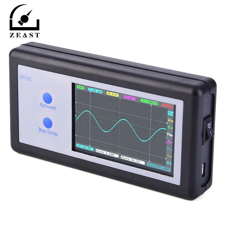D602 200 кГц 2 Ch мини портативный карманный ручной сенсорный ЖК-дисплей цифровой осциллограф с USB кабелем стилус измерительный щуп MCX
