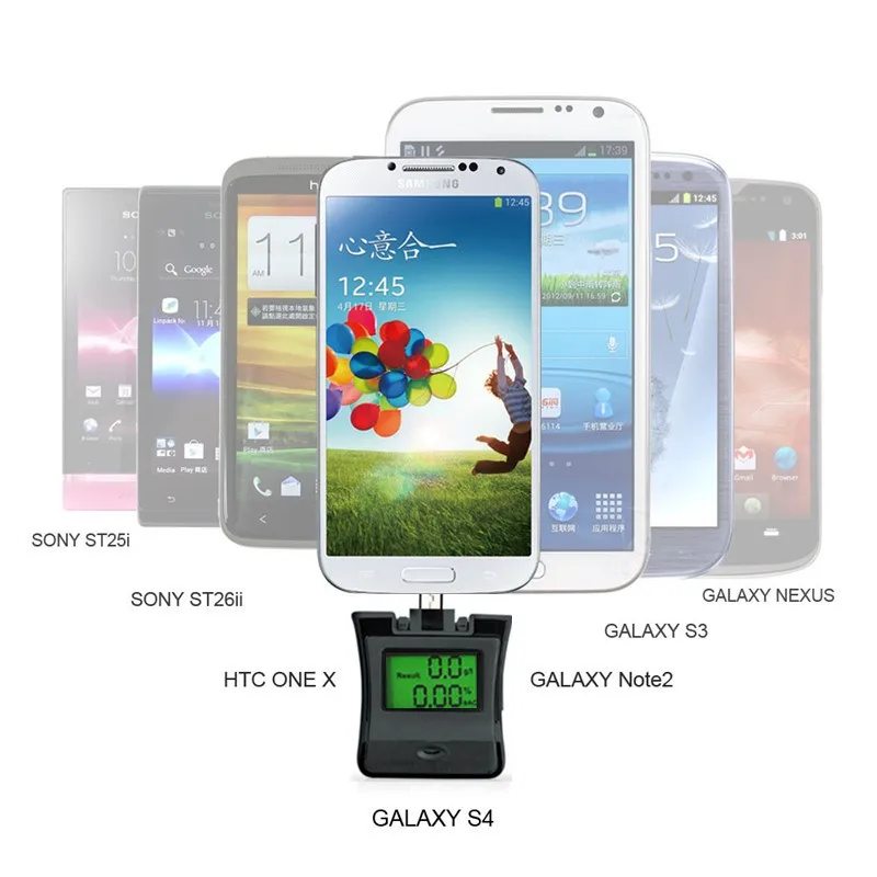 Новый переносной Алкотестер для Android и iPhone/Samsung/HTC/Sony ЖК дисплей дыхание