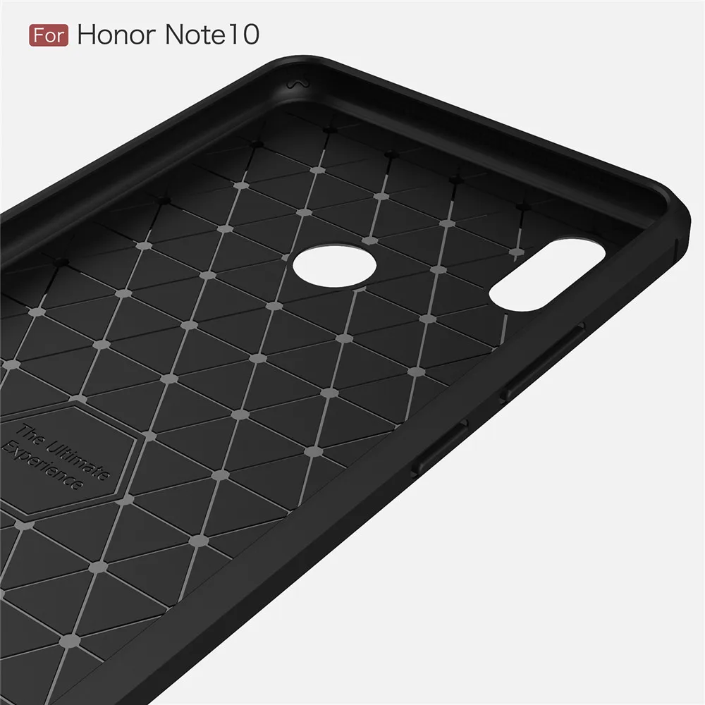 Lenuo чехол для huawei Honor Примечание 10 ТПУ мягкой углеродного волокна силиконовые