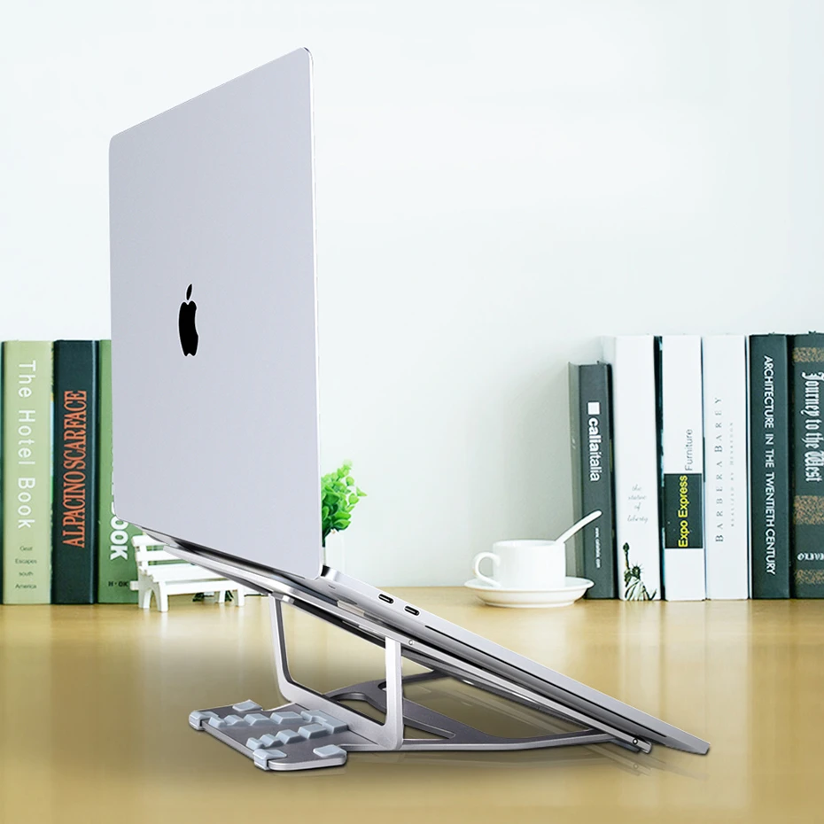 

Aluminum Folding Laptop Stand Universal 11-17.3 inch Portable Adjustable Notebook Stand for MacBook Air Pro Desktop Stand Holder