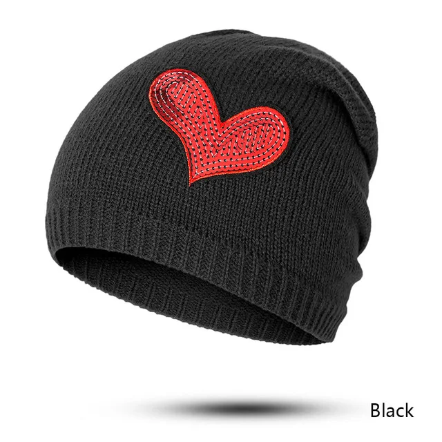 Evrfelan, женская зимняя Лыжная шапочка, Вязанная, Skullies Beanies, шапки, женская модная уличная шапка, шапка для девочек, одноцветная, Gorro - Цвет: black2