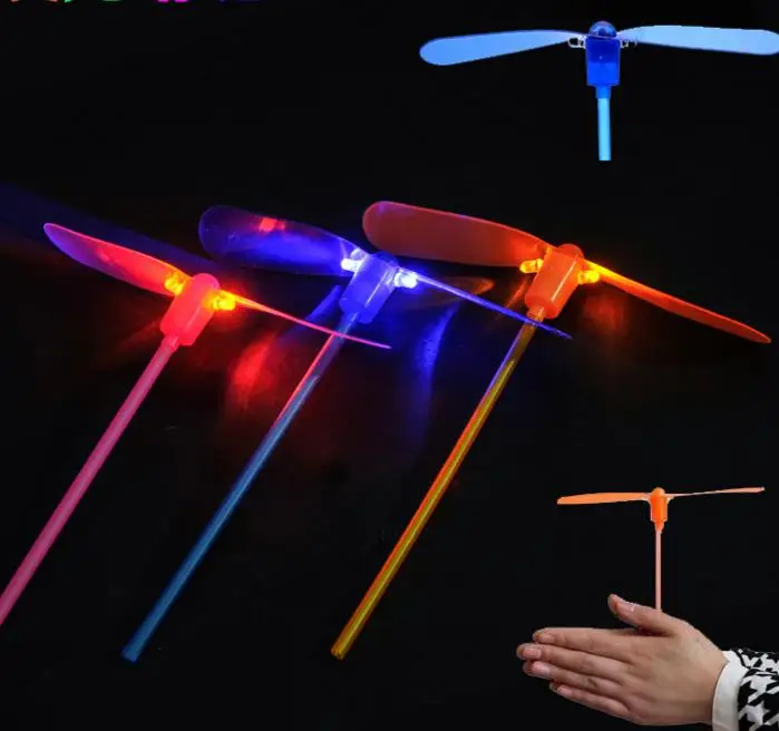 Светодиодная летающая игрушка стрекоза Пластиковый Вертолет бумеранг Детские