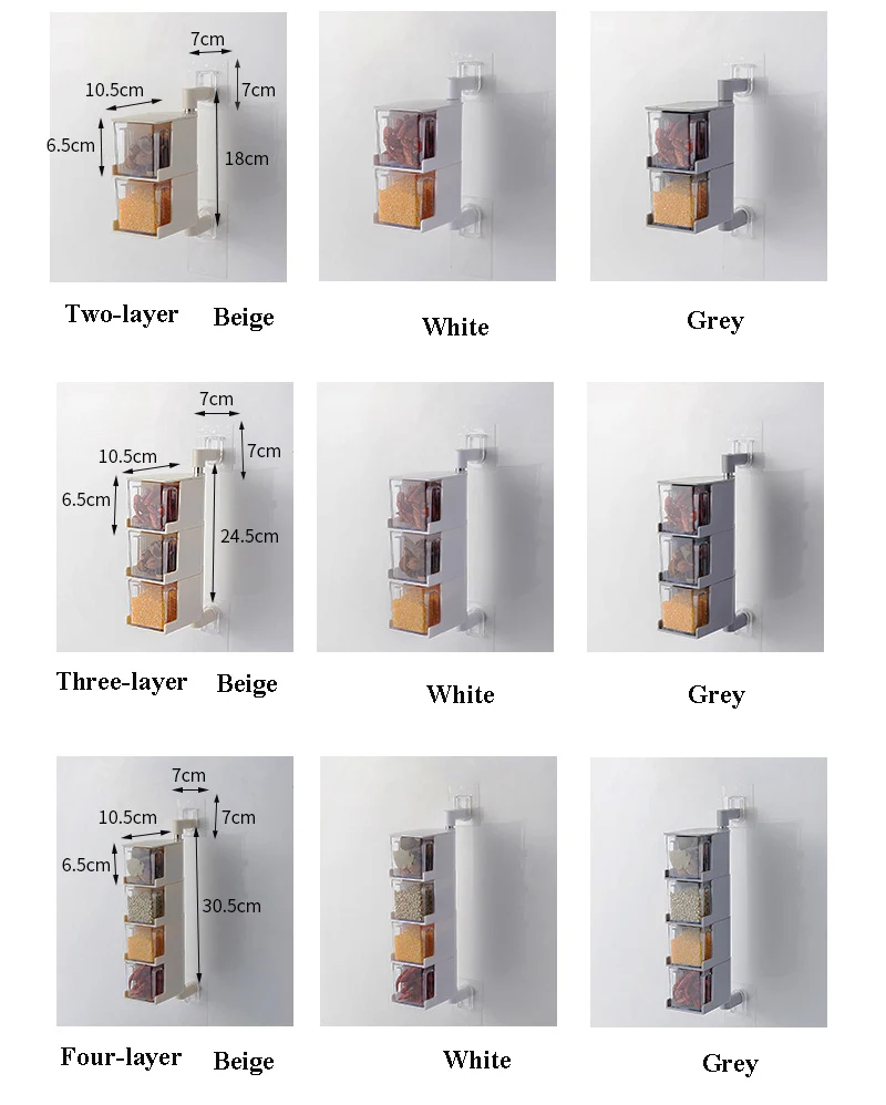 Креативные кухонные принадлежности приправа для приправ на стену с приправой