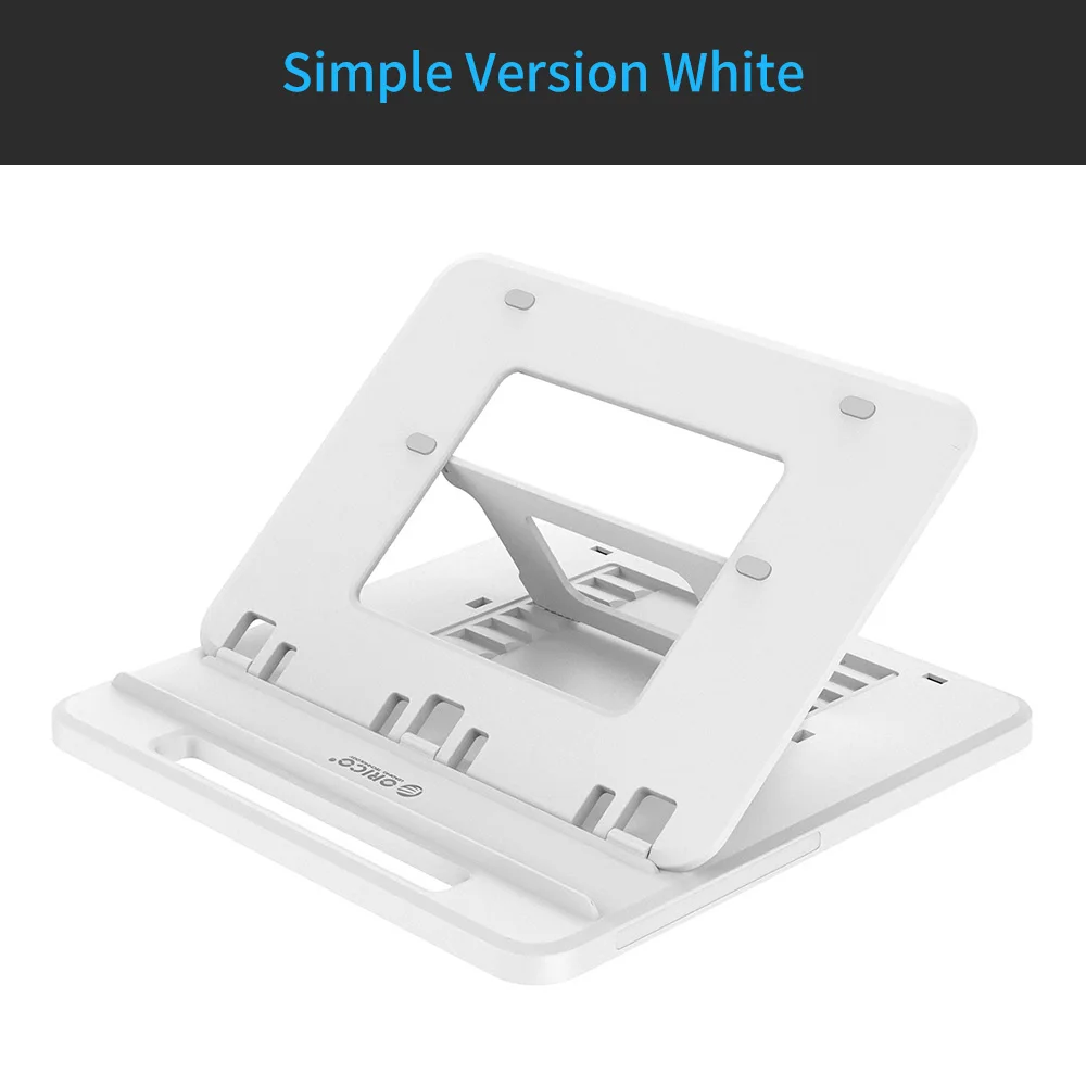 Simple Model White ORICO держатель для ноутбука USB-C-HDMI PD USB 3,0 концентратор SD/TF порты 7 углов Регулируемый Противоскользящий силиконовый полый теплоотвод - Цвет: Simple Model White