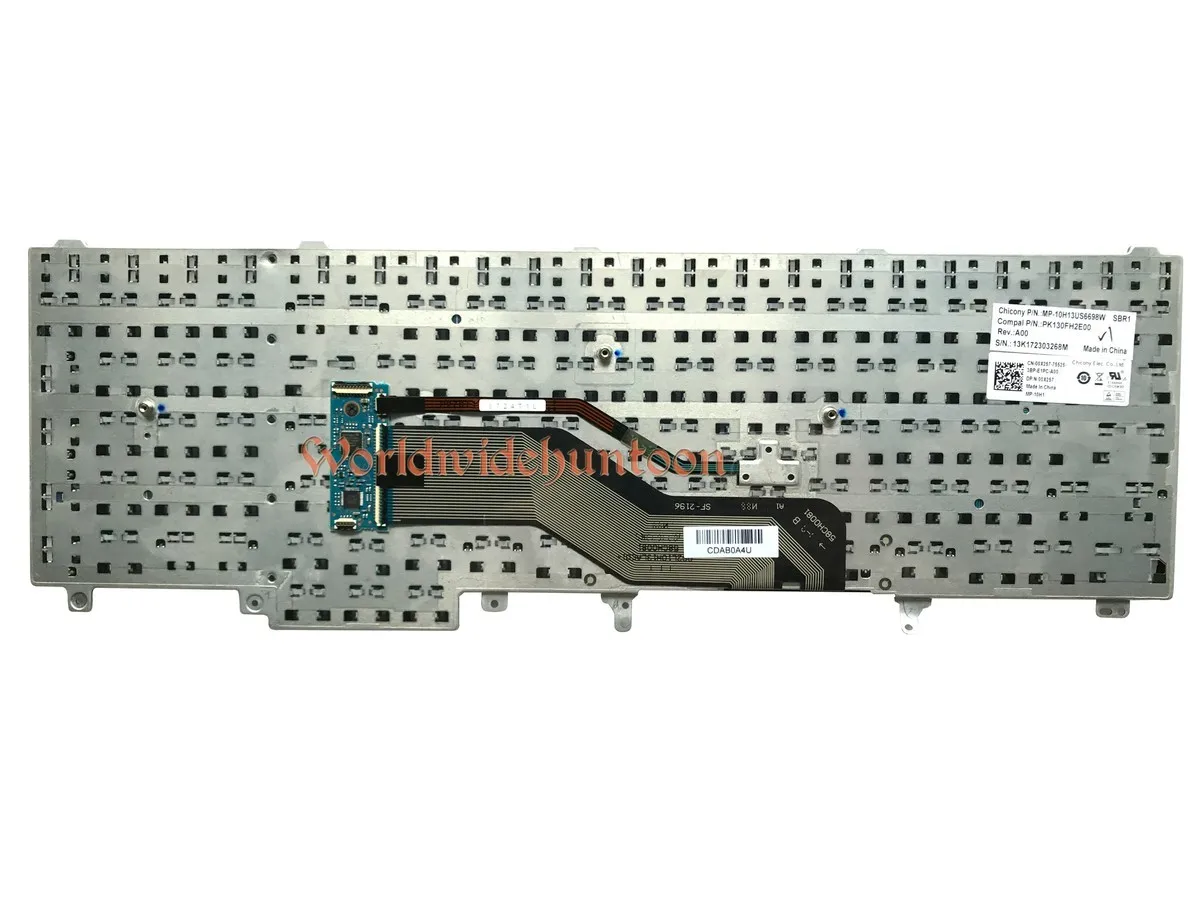 Оригинальный клавиатура для ноутбука Dell Latitude E5520 E5530 E6520 E6530 E6540 США Макет без
