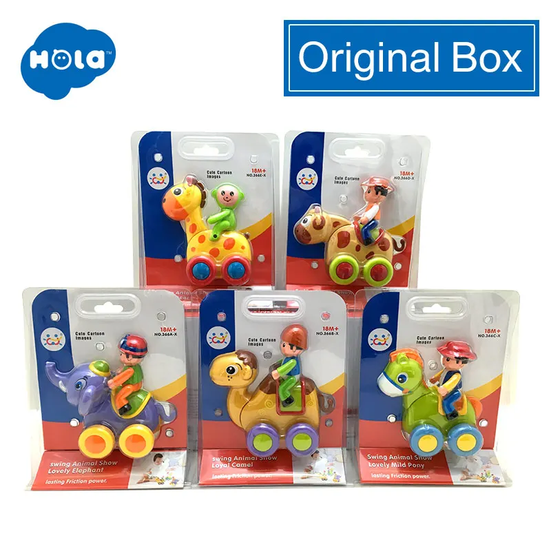 with box 1 шт., детские игрушки, фигурка, оттягивающая назад, автомобильная игрушка из мультфильма Push and Go, фрикционные животные, машинки, забавные игрушки для детей, HUILE Toys 366X - Цвет: with box