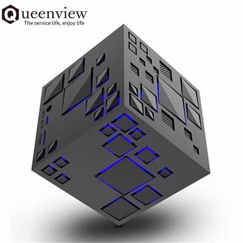Queenview, Мини Bluetooth динамик, светодиодный, красочный, стерео, бас, звуковая коробка, mp3-плеер, сабвуфер, динамик s caixa de som, портативный, TF, FM