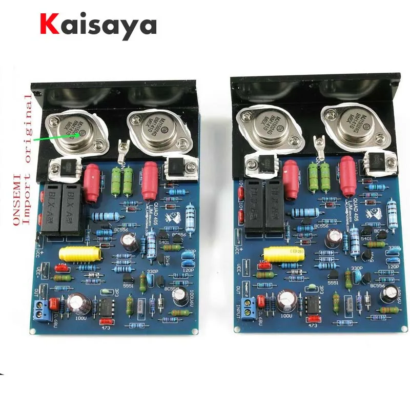 Новинка 1 пара усилитель клона QUAD405 с MJ15024 + угловой алюминиевый (2 канала) Набор DIY