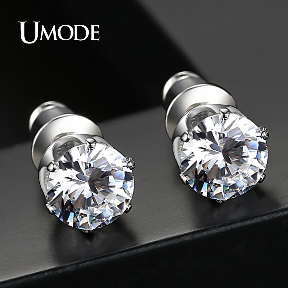 Серьги гвоздики женские круглые с фианитами 5/6 мм|crystal stud earrings|fashion earringsstud earrings |
