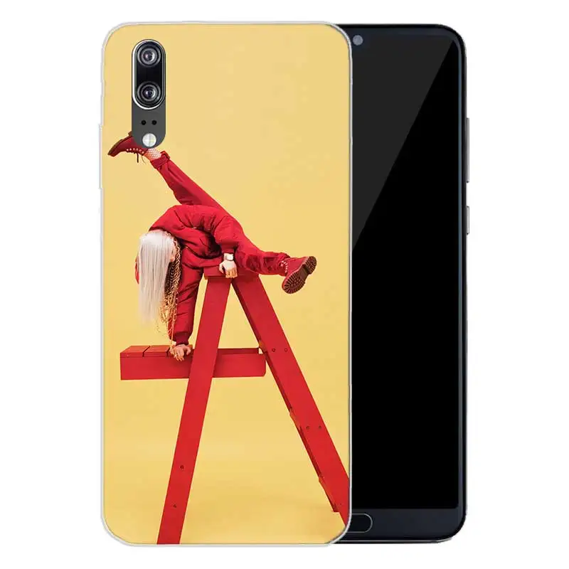 Soft Silicone Phone Back Case For Huawei P20 P30 P8 P9 P10 lite Pro Plus P Smart + TPU Heart Cover Billie Eilish Independent sin |