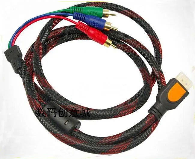1 5 м HDMI к 3 RCA Видео Аудио AV / Lotus цветной адаптер кабель для HD TV DVD PC TV|adapter cable|converter