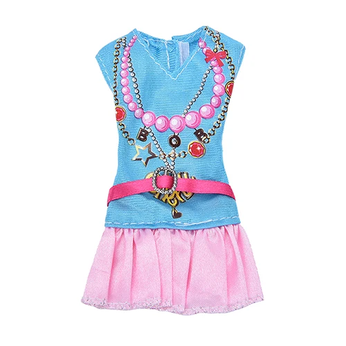 2017 Горячая Повседневная игрушка юбка футболка с волшебной наклейкой Кукла