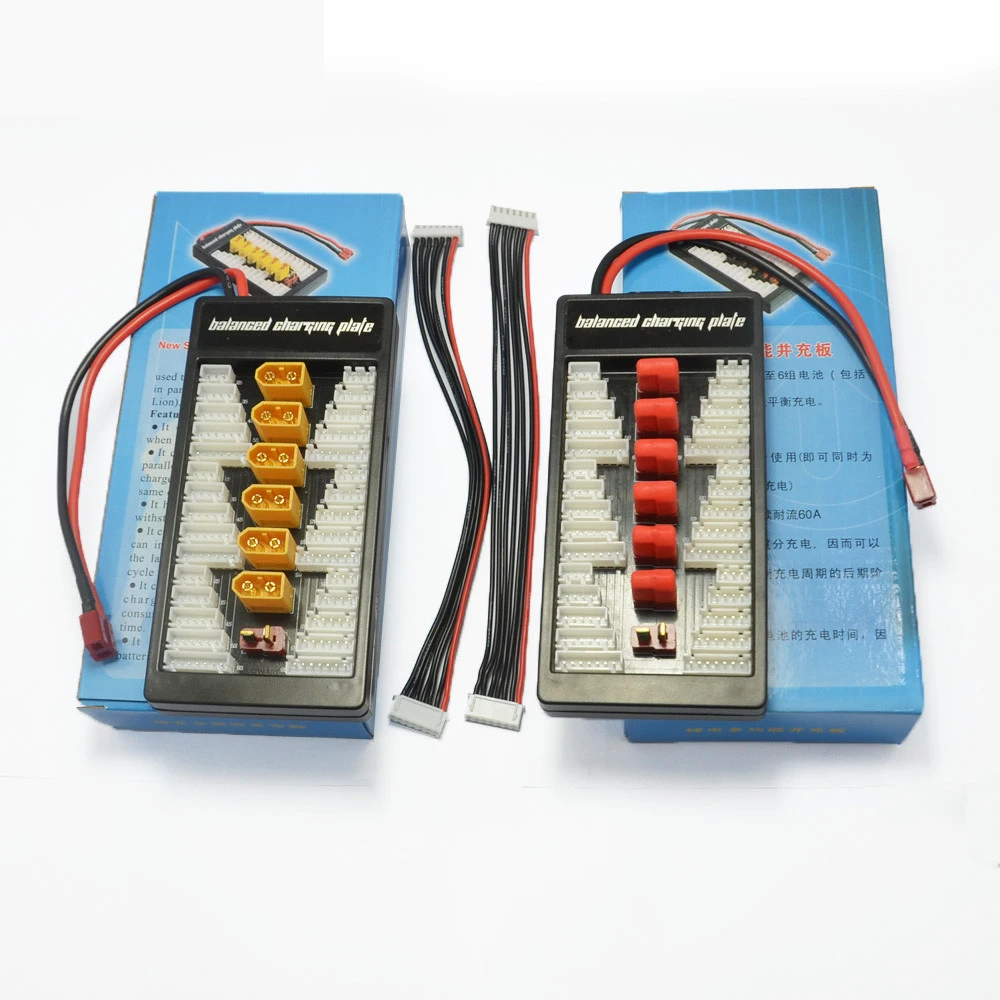 2S 6S XT60 Plug параллельная зарядная плата Para Board 4 0 мм Bananer для Imax B6 B6AC B8 6 в 1|Детали и