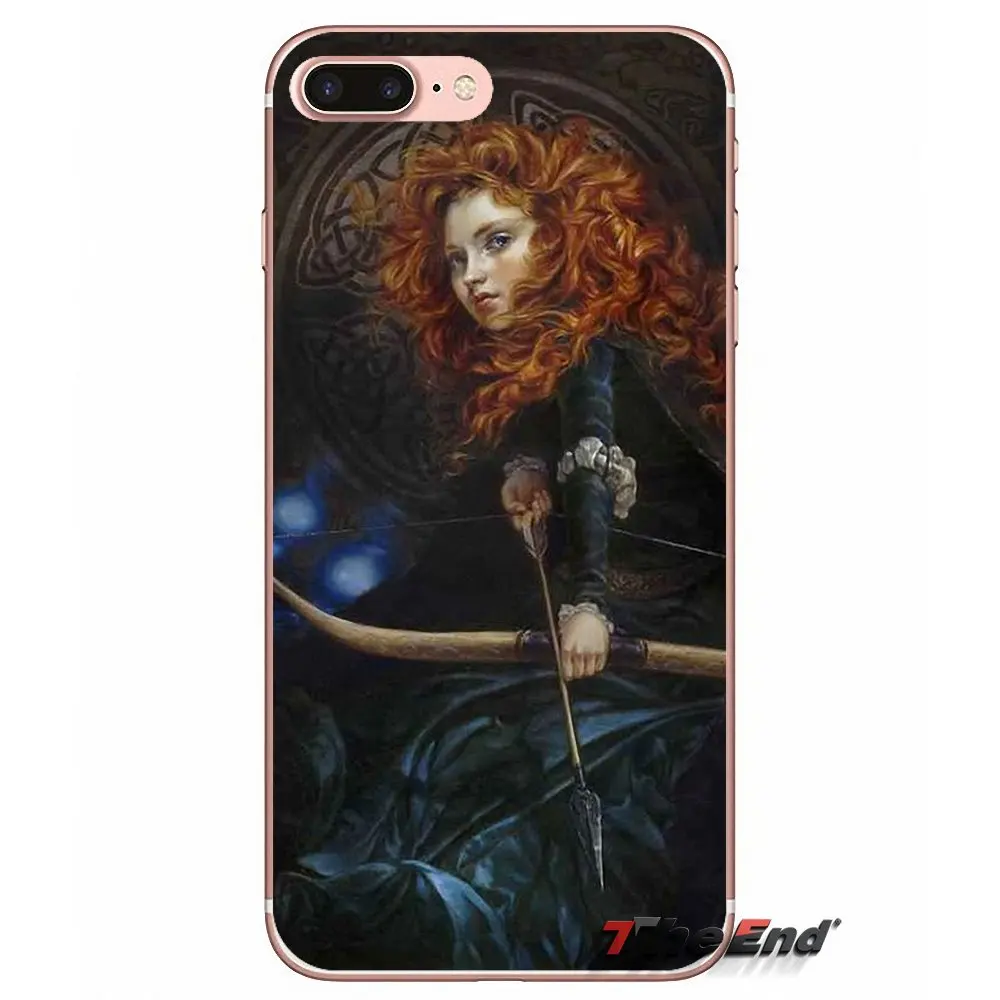 Чехол для iPhone X 4 4S 5 5S 5C SE 6 6S 7 8 Plus Samsung Galaxy J1 J3 J5 J7 A3 A5 2016 2017 Brave Princess Movie Merida Archer|case plus|for