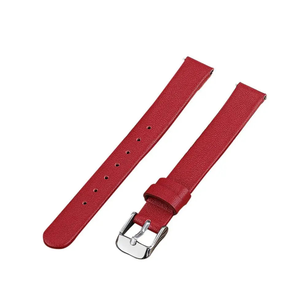 Красный Роскошные Сменные кожаные часы ремешок браслет для samsung Galaxy fit-e R375 унисекс мягкий браслет подарки для друга черный - Цвет ремешка: Красный