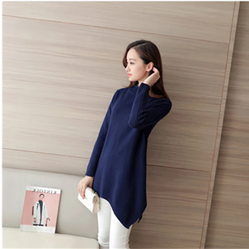 PZLCXH Women Long Knit Winter Sweater Novel 2017 Fall High-necked Sleeve Pullover Women's ZL0852 | Женская одежда