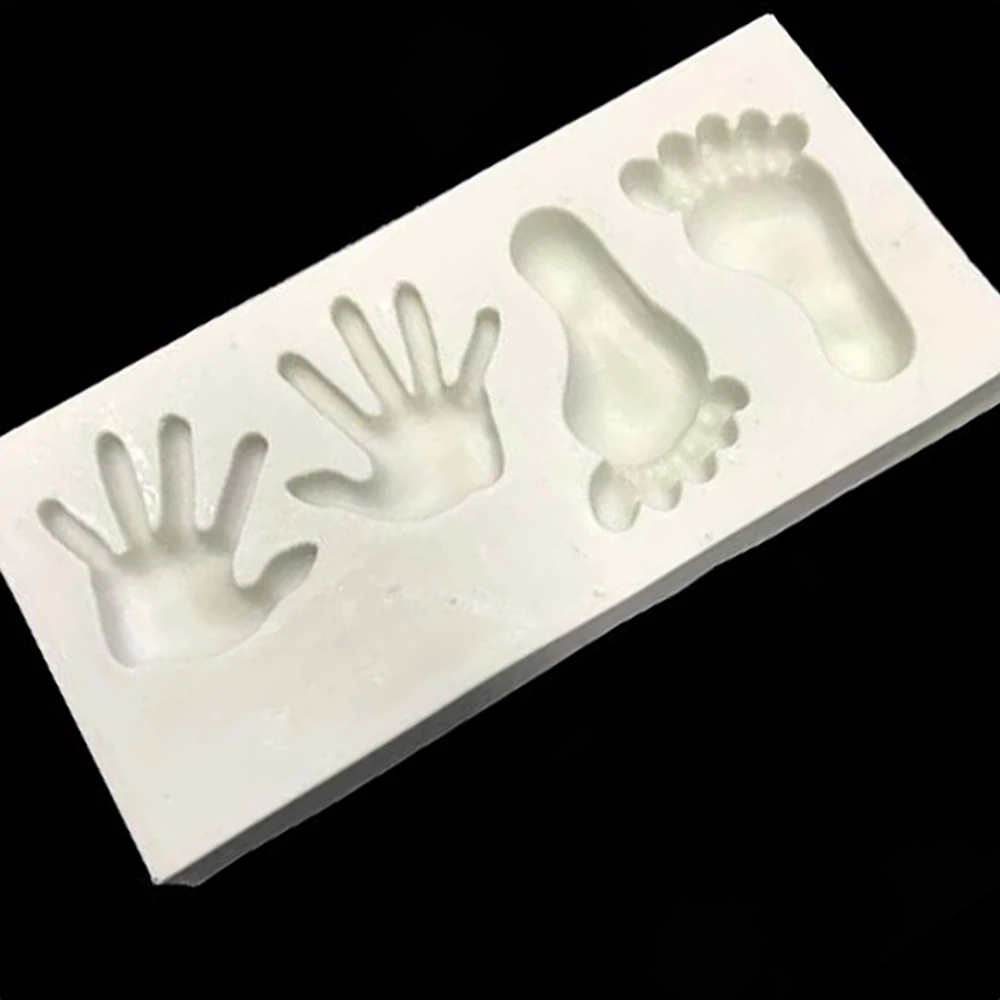 3D детские руки при длине стопы в силиконовые формы DIY Fondant (сахарная) шоколадная