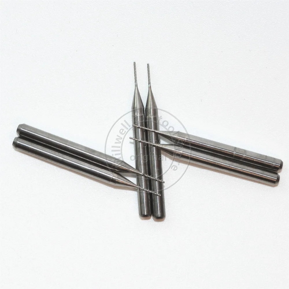 3,175 мм(1/8 '')* 0,5 мм, 20 шт./кор., CNC PCB бит, микро ПХД доска Концевая мельница, CNC машина кукуруза бит, плавное удаление чипа