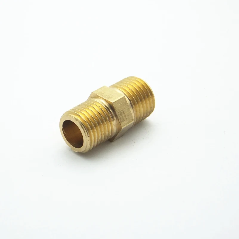 Резьбовое соединение 1/4 &quotBSP Male x M14 * 1 5 шестигранный латунный Адаптер для труб