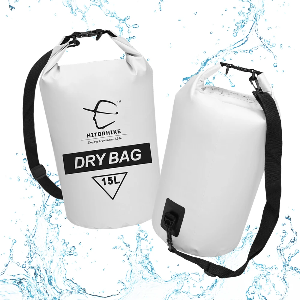 

Hitorhike Ultralight Swimming Bag Dry 4 Colors Outdoor Nylon Kayaking Storage Drifting Waterproof Rafting Bag 15L New 2018