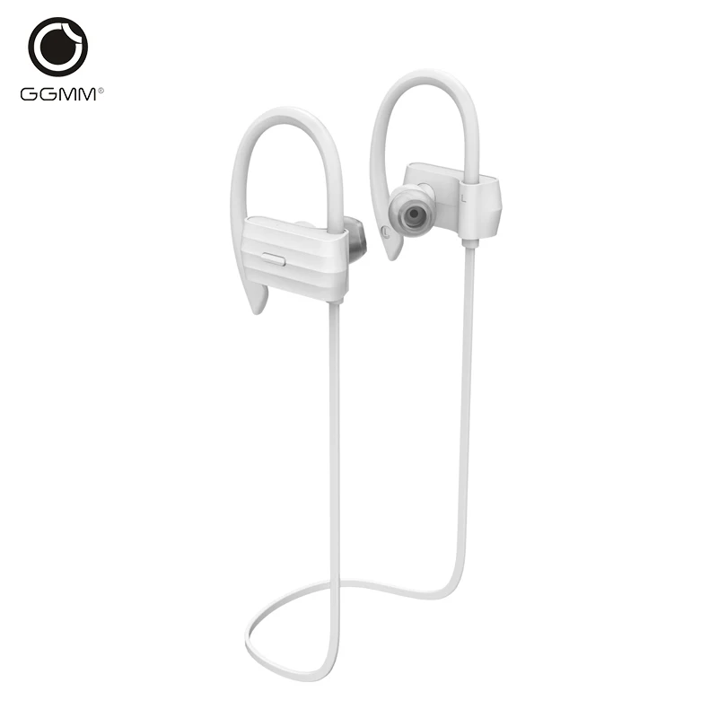 white GGMM W600 Bluetooth наушники беспроводные Bluetooth наушники с микрофоном шумоподавление наушники стерео Бег Спорт гарнитура - Цвет: white