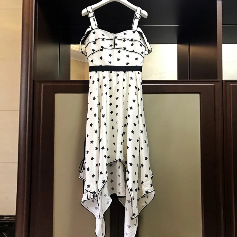 2019 платье пикантные Хан Сюэ знаменитости спинки Спагетти ремень для женщин