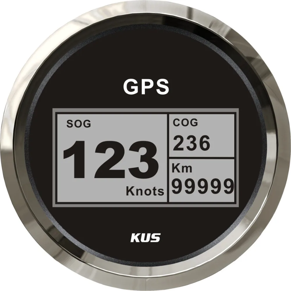 KUS судно лодка яхта 85 мм Цифровой GPS Спидометр Одометр измерительный прибор