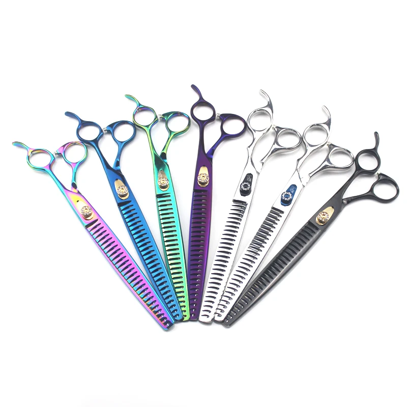 9.0 inch pet grooming kit dog scissors fish bone cut high-grade JP440C material hair care &amp styling | Красота и здоровье