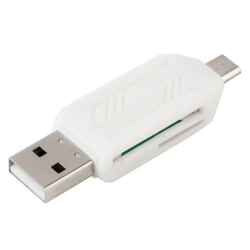 1 шт. Универсальный кард ридер мобильный телефон ПК Micro USB OTG TF/для SD флэш памяти