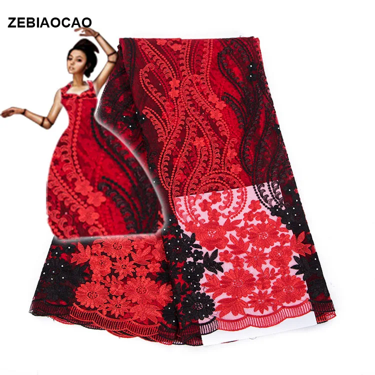 ZEBIAOCAO 2020 Old Design Promotion African Embroidered Lace Fabrics Bridal High Quality Tulle Fabric For Wedding&ampParty | Дом и сад